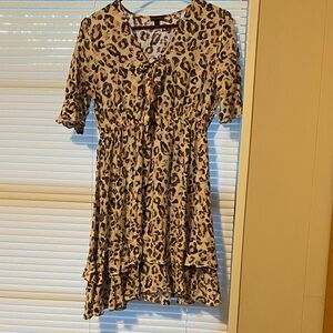 Coco + Carmen Leopard Print Mini Dress